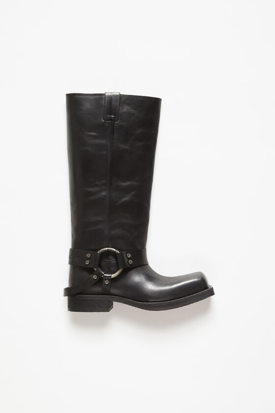 (image for) Affordable Leather buckle boots